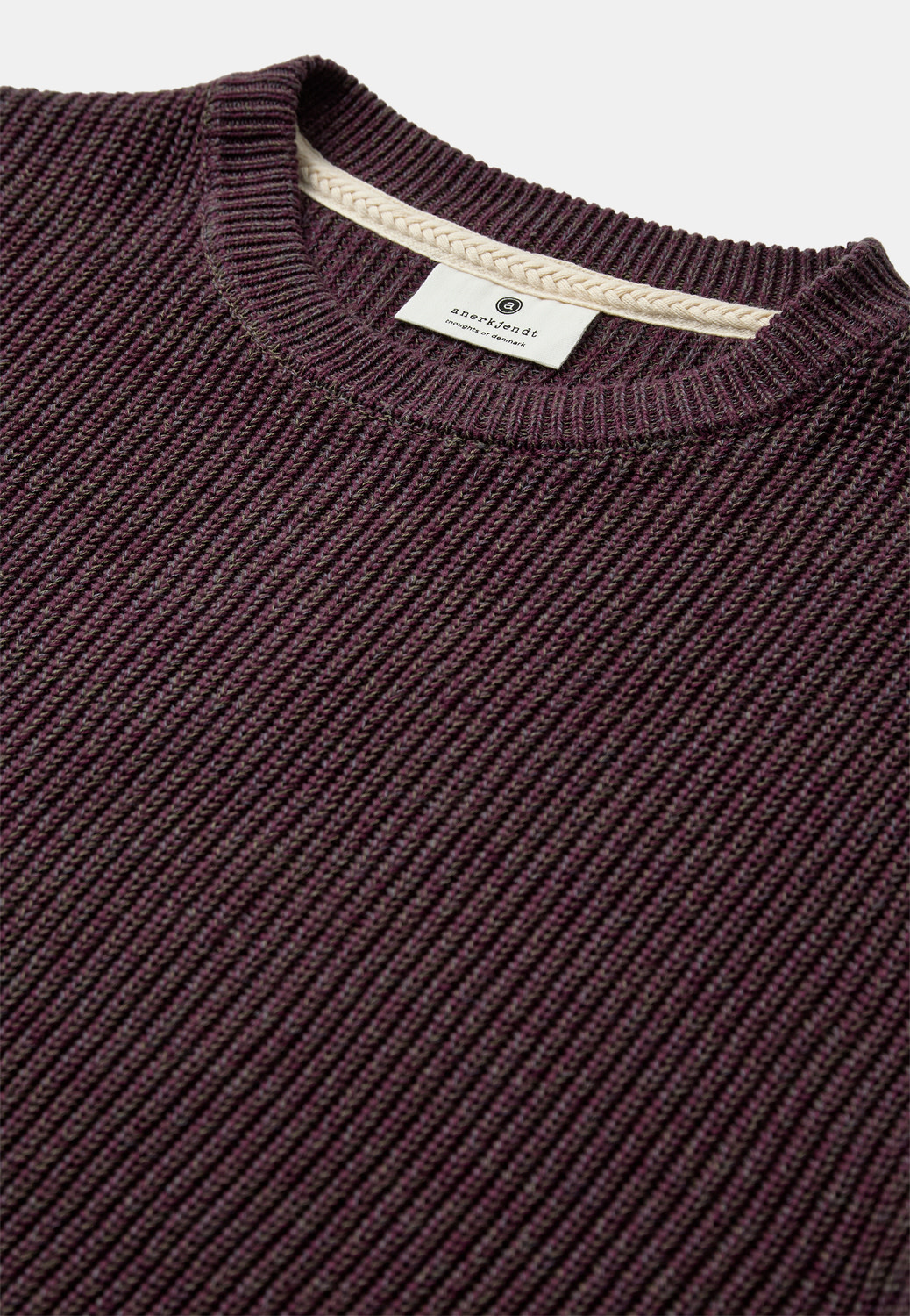 Anerkjendt Sinus 3 Tones Cotton Knit 902533 Vineyard Wine