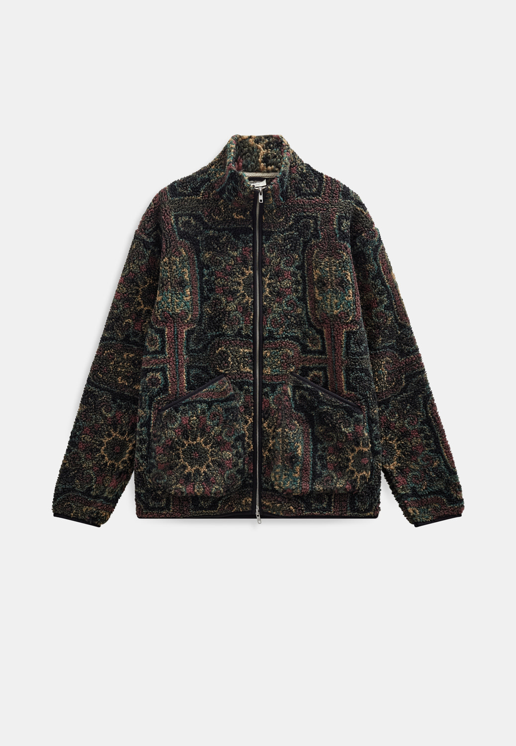 Anerkjendt Toni Jacquard Teddy Cardigan 902622 Forest Night