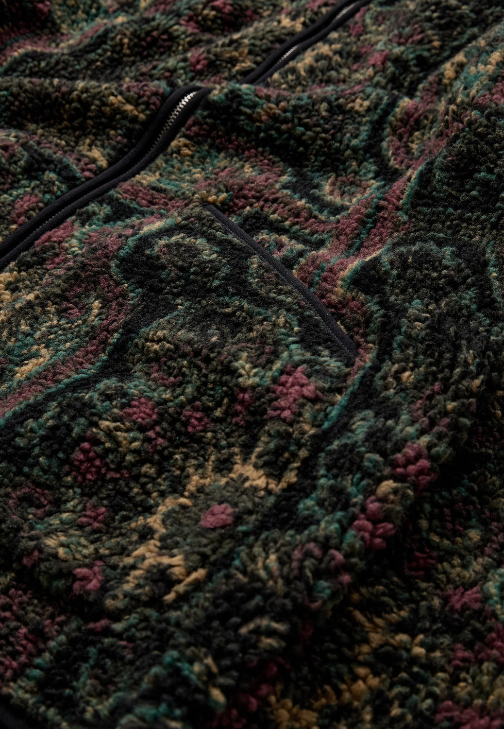 Anerkjendt Toni Jacquard Teddy Cardigan 902622 Forest Night
