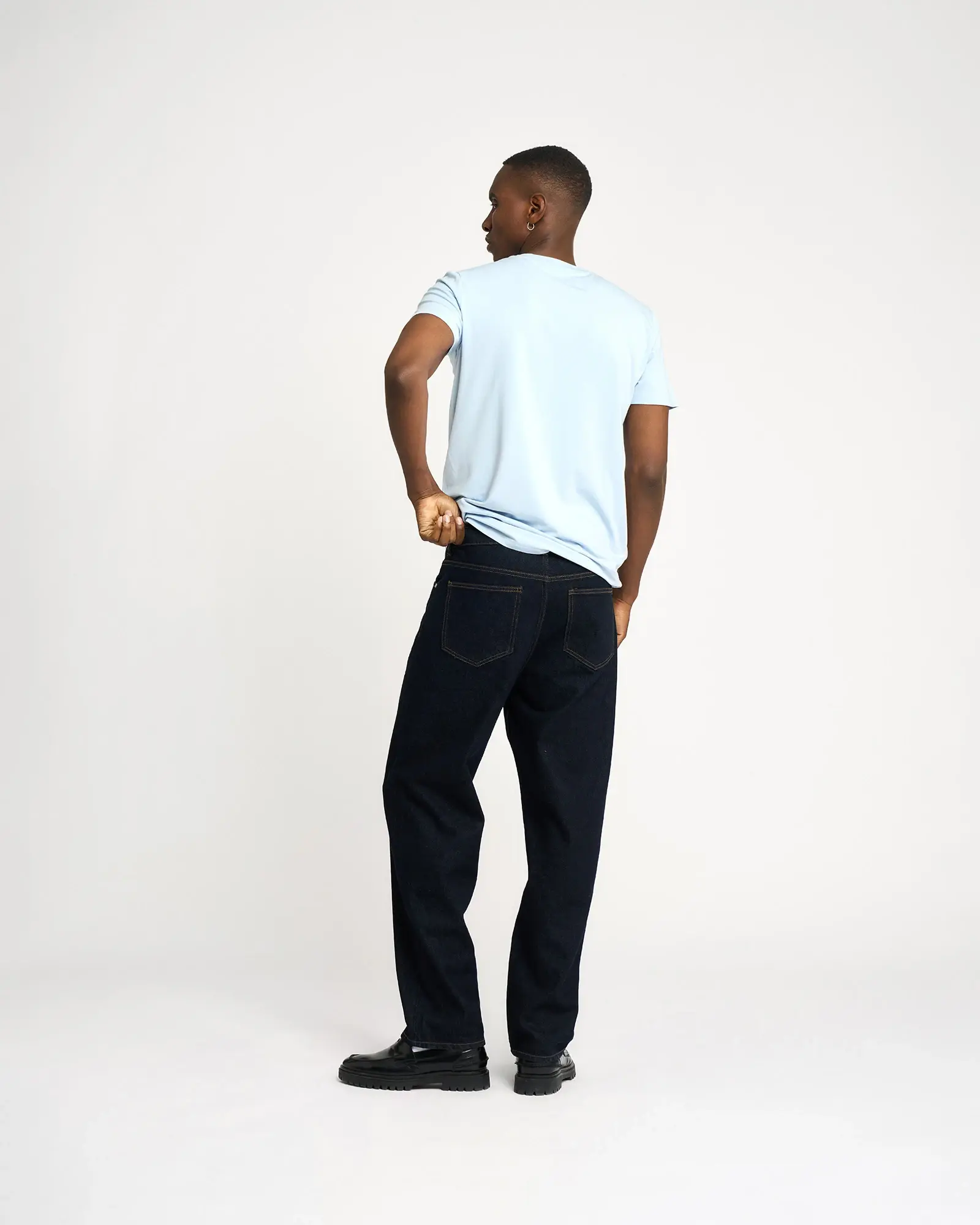 Resterods Owen Loose Fit Jeans 5002-Nearly Black