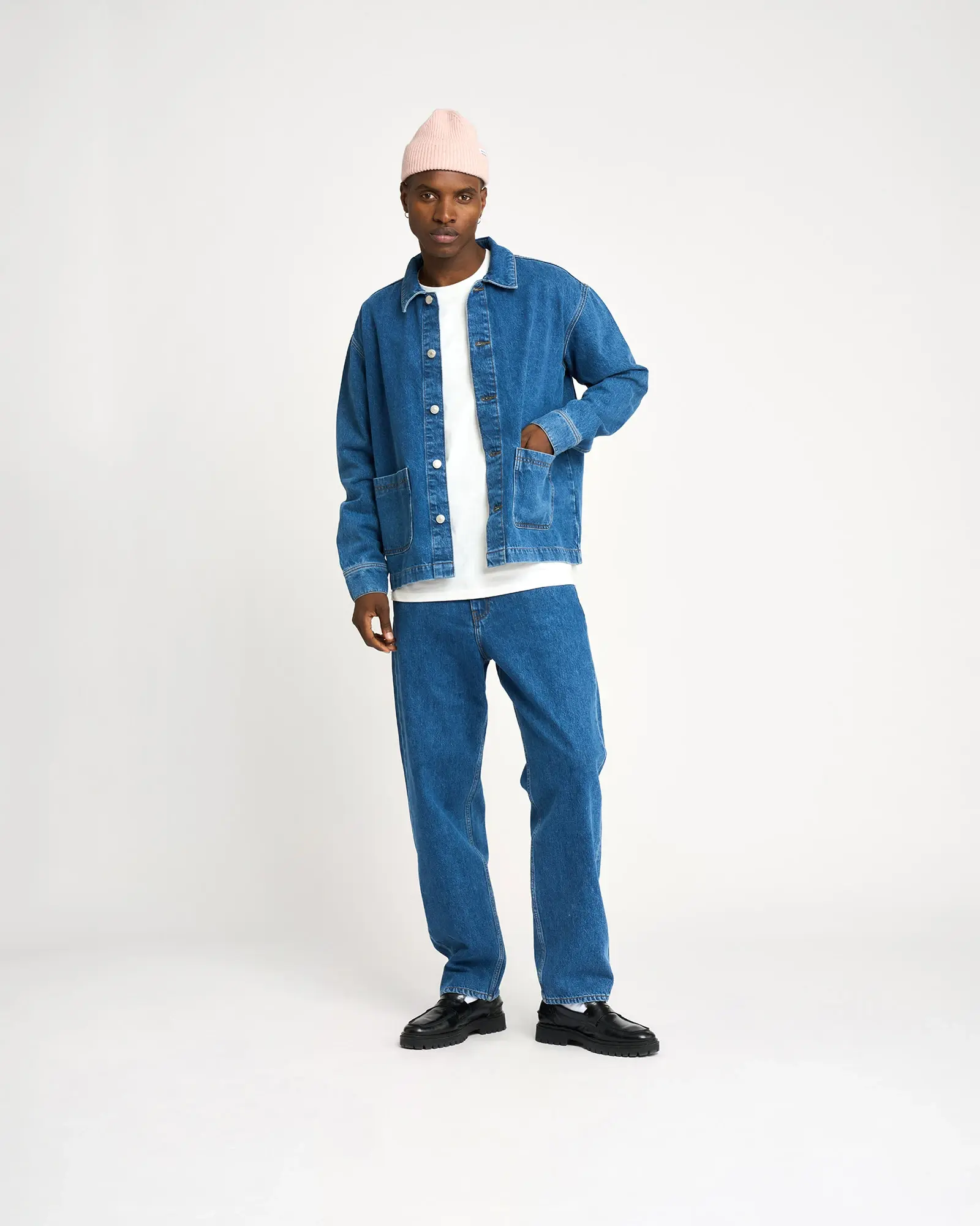 Resterods Nathan Denim Overshirt 5001-Blue