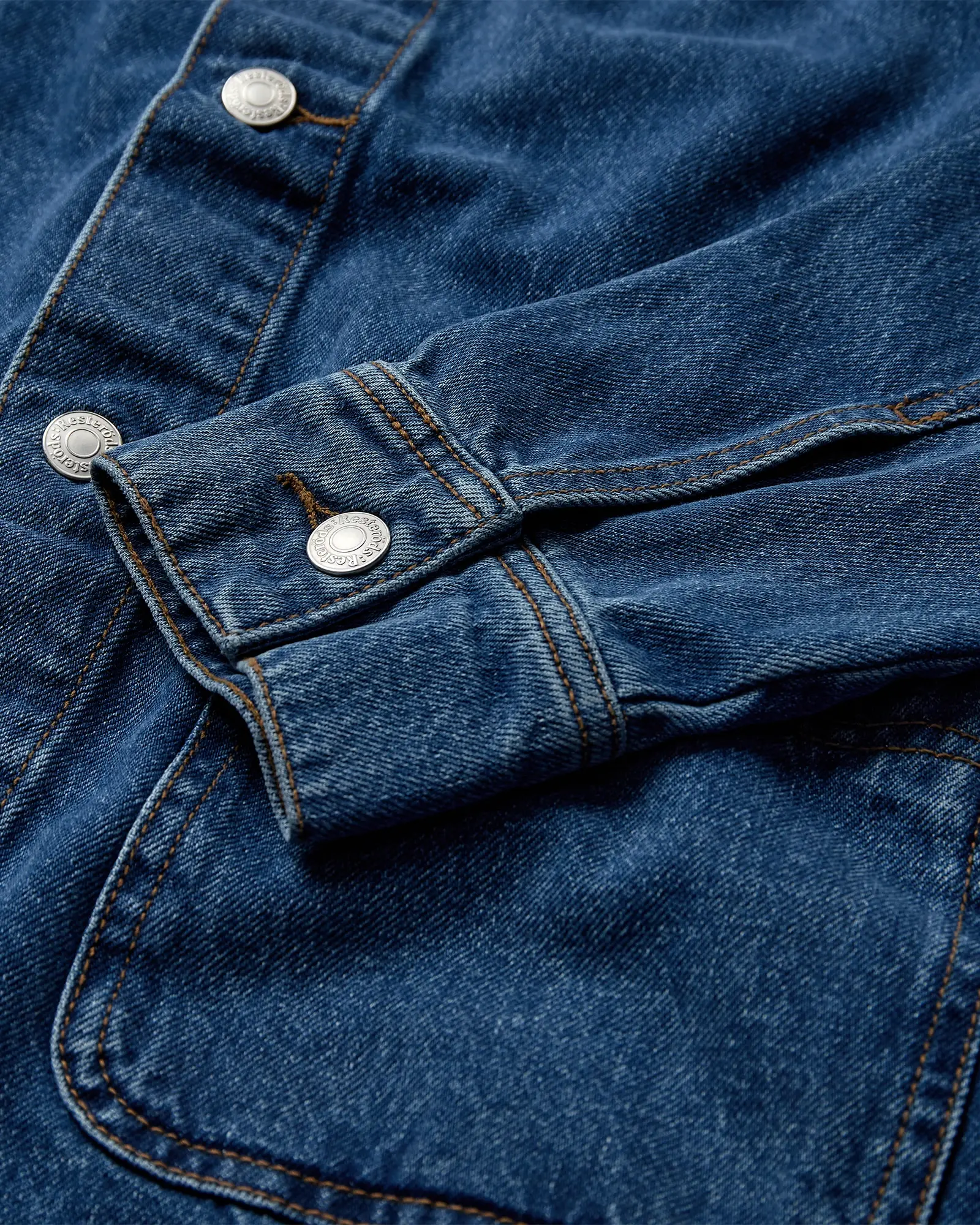Resterods Nathan Denim Overshirt 5001-Blue
