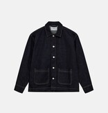 Resterods Nathan Denim Overshirt 5002-Nearly Black