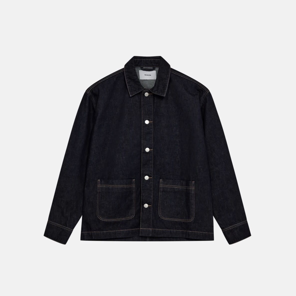 Resterods Nathan Denim Overshirt 5002-Nearly Black