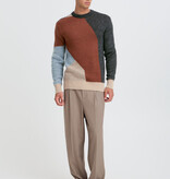 Casual Friday 20505594 Noe Geometric Crew Neck Knit 900009819 SImply Taupe