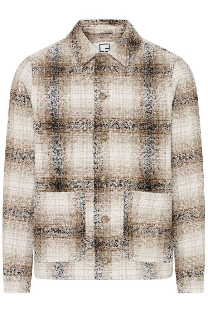 Casual Friday 20506360 Cesar Check Jacket 900009471 Simply Taupe