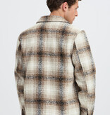 Casual Friday 20506360 Cesar Check Jacket 900009471 Simply Taupe