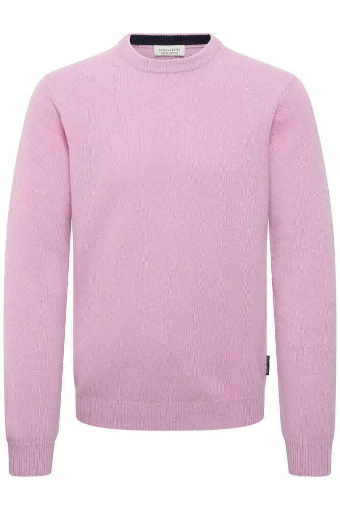 Casual Friday 20503970 Karl Lambswool Crew Knit 1633071 Lavender Mist