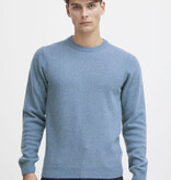 Casual Friday 20503970 Karl Lambswool Crew Knit 164120 Dusk Blue
