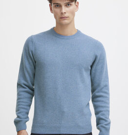 Casual Friday 20503970 Karl Lambswool Crew Knit 164120 Dusk Blue