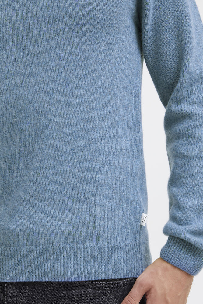 Casual Friday 20503970 Karl Lambswool Crew Knit 164120 Dusk Blue