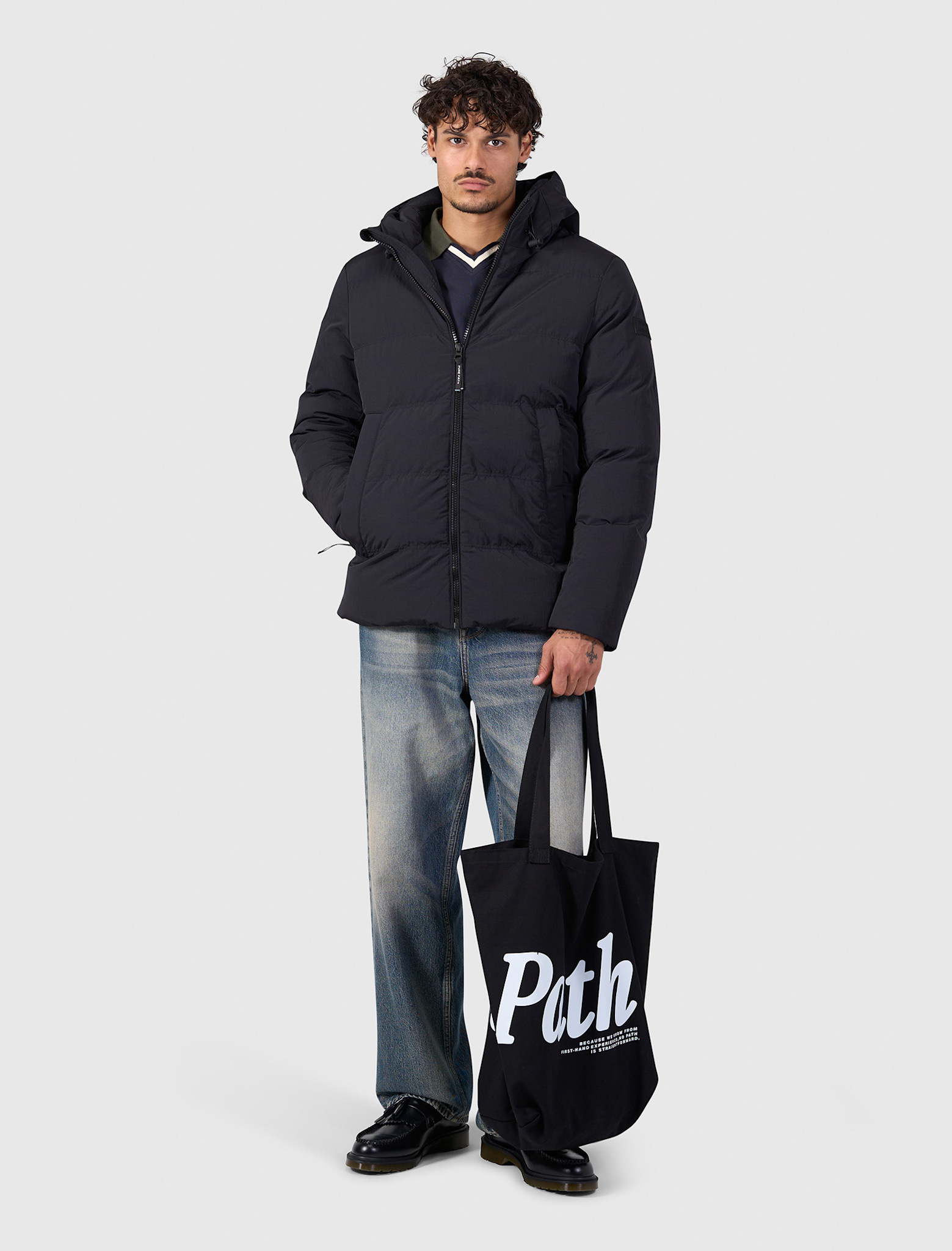 Pure Path 26030403 Puffer Jacket Black