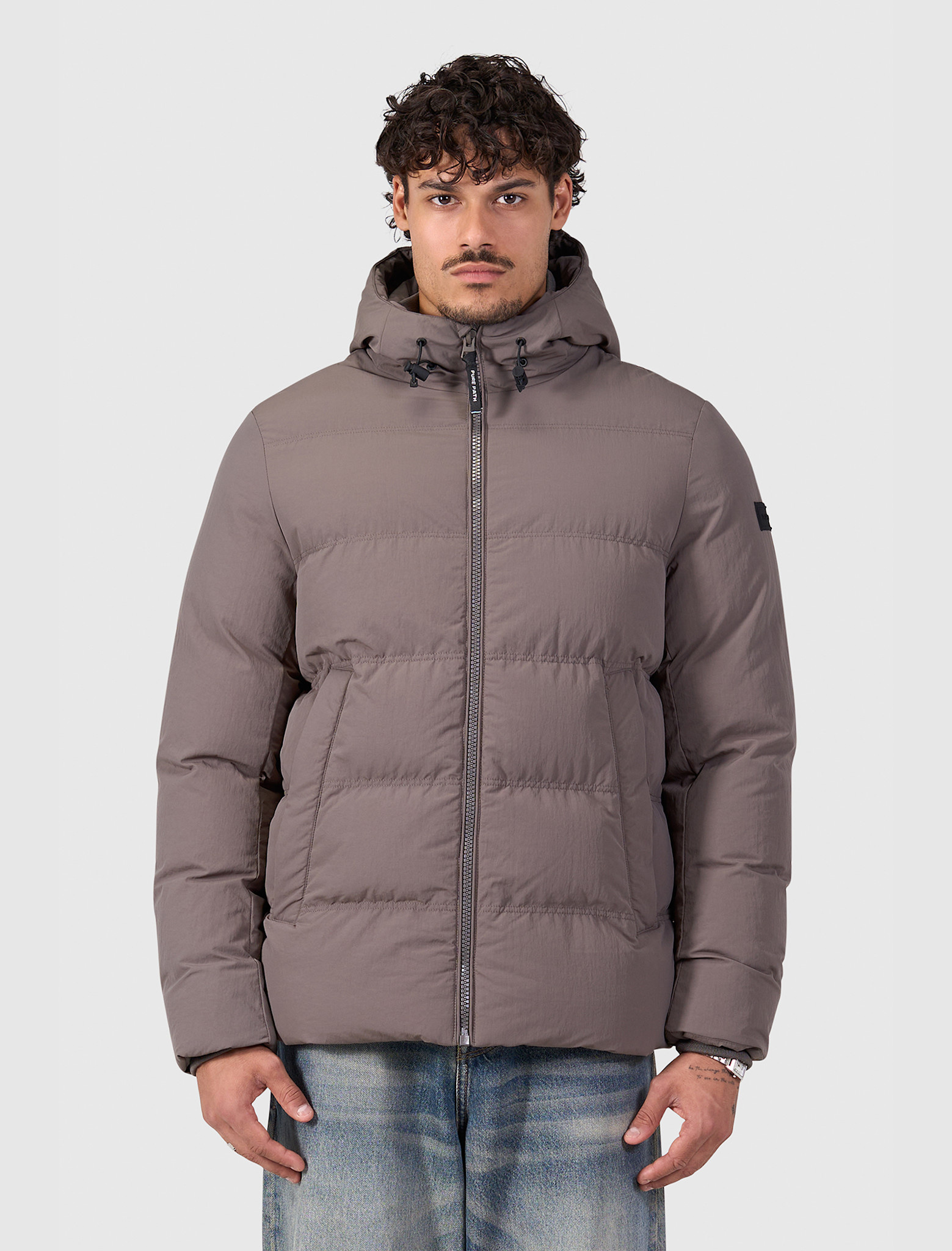 Pure Path 26030403 Puffer Jacket Sand