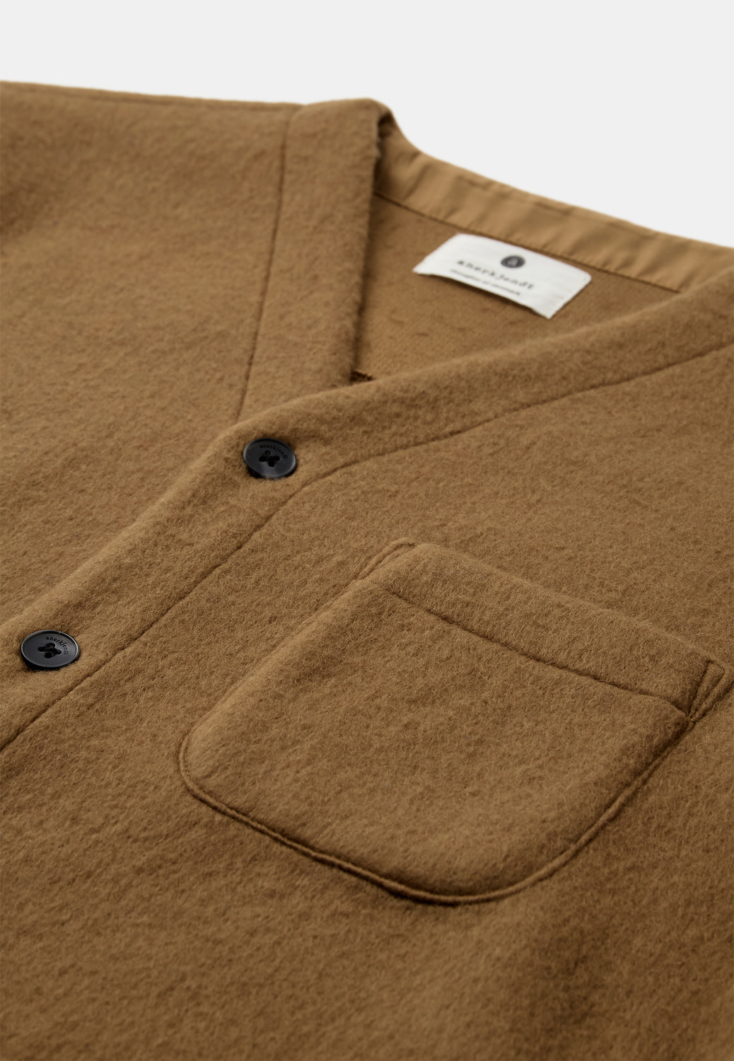 Anerkjendt Sigurd Boiled Wool Overshirt 902023 Ermine