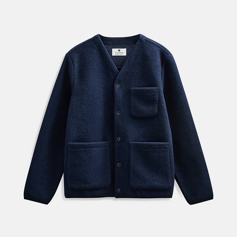 Anerkjendt Sigurd Boiled Wool Overshirt 902023 Sky Captain