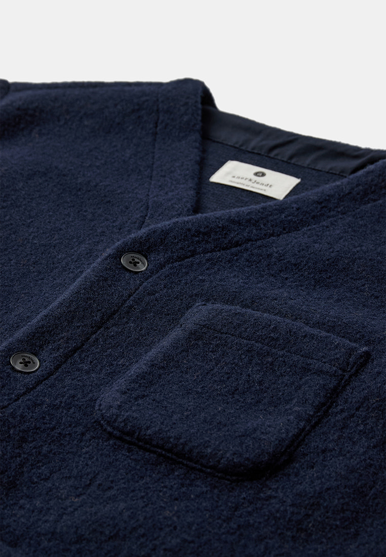 Anerkjendt Sigurd Boiled Wool Overshirt 902023 Sky Captain