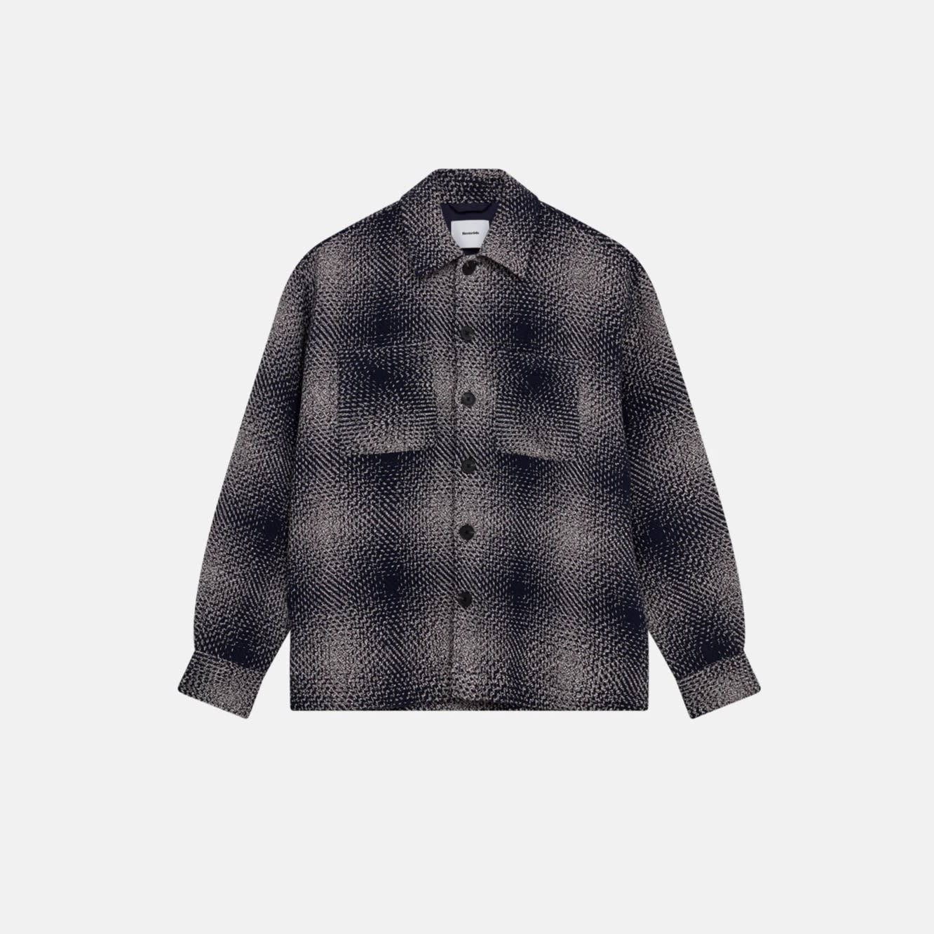 Resterods Nolan Heavy Twill Overshirt 4901-Navy