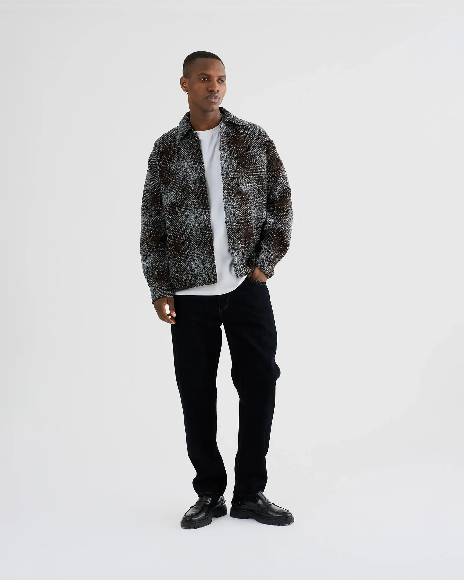 Resterods Nolan Heavy Twill Overshirt 4901-Navy