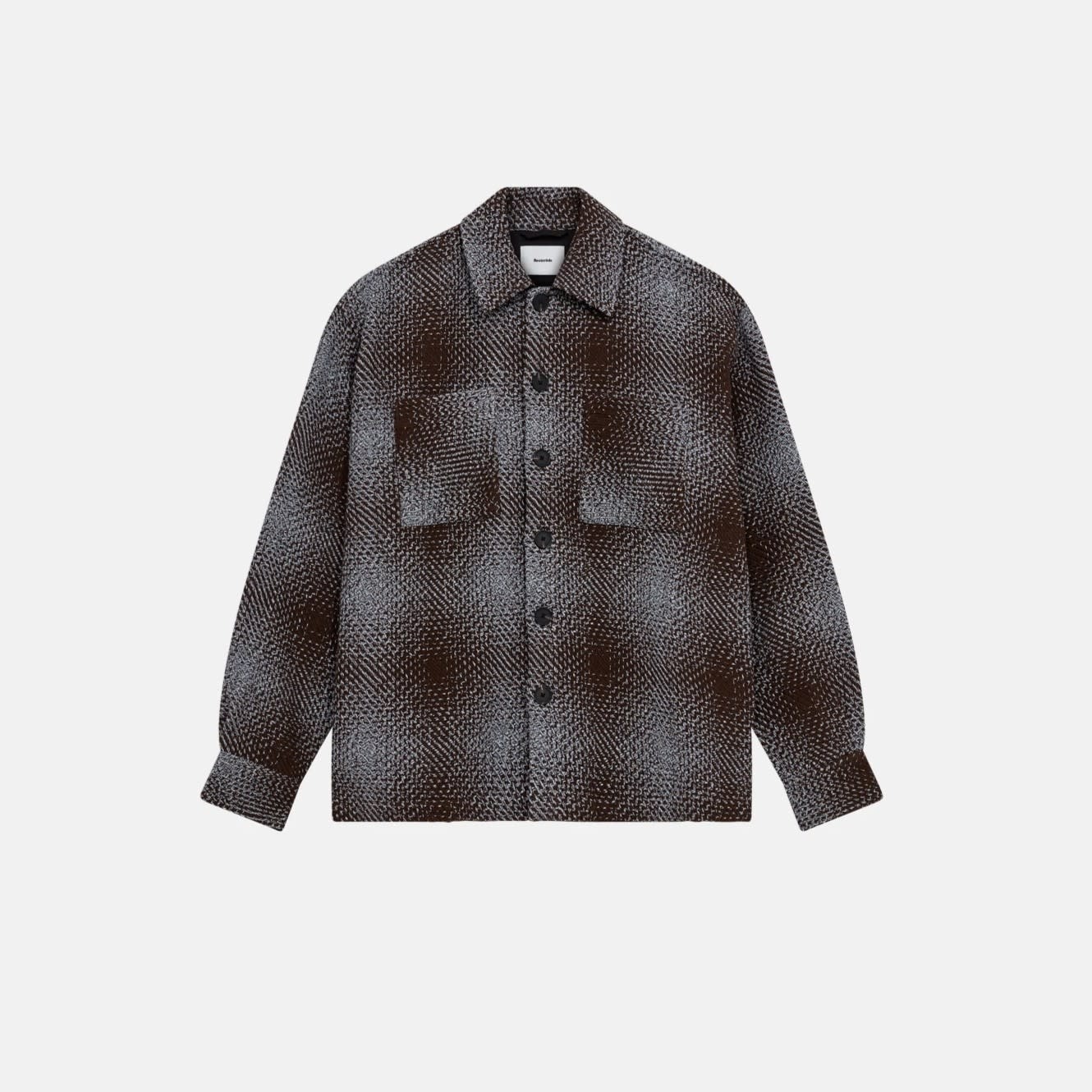 Resterods Nolan Heavy Twill Overshirt 8909-Brown