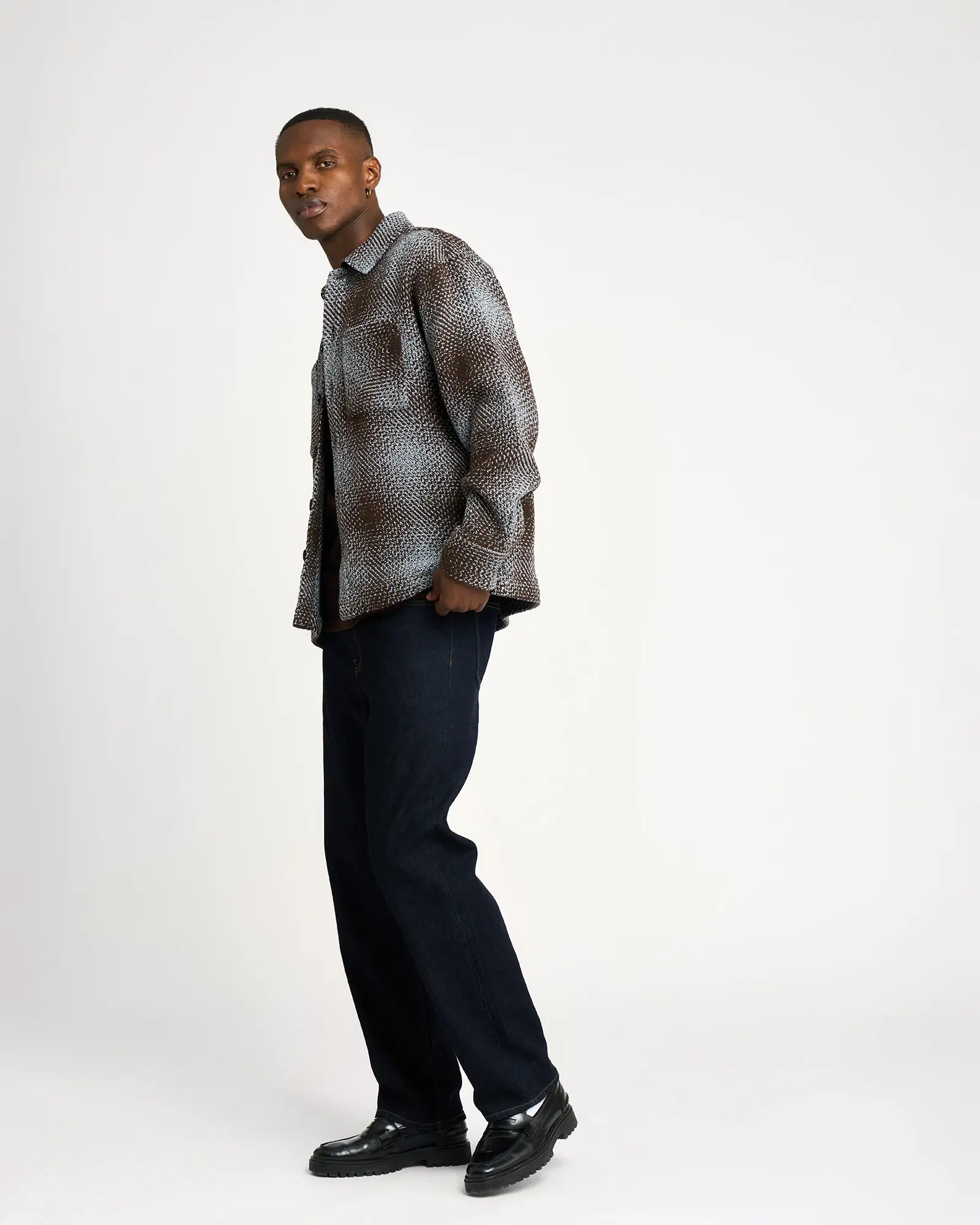 Resterods Nolan Heavy Twill Overshirt 8909-Brown