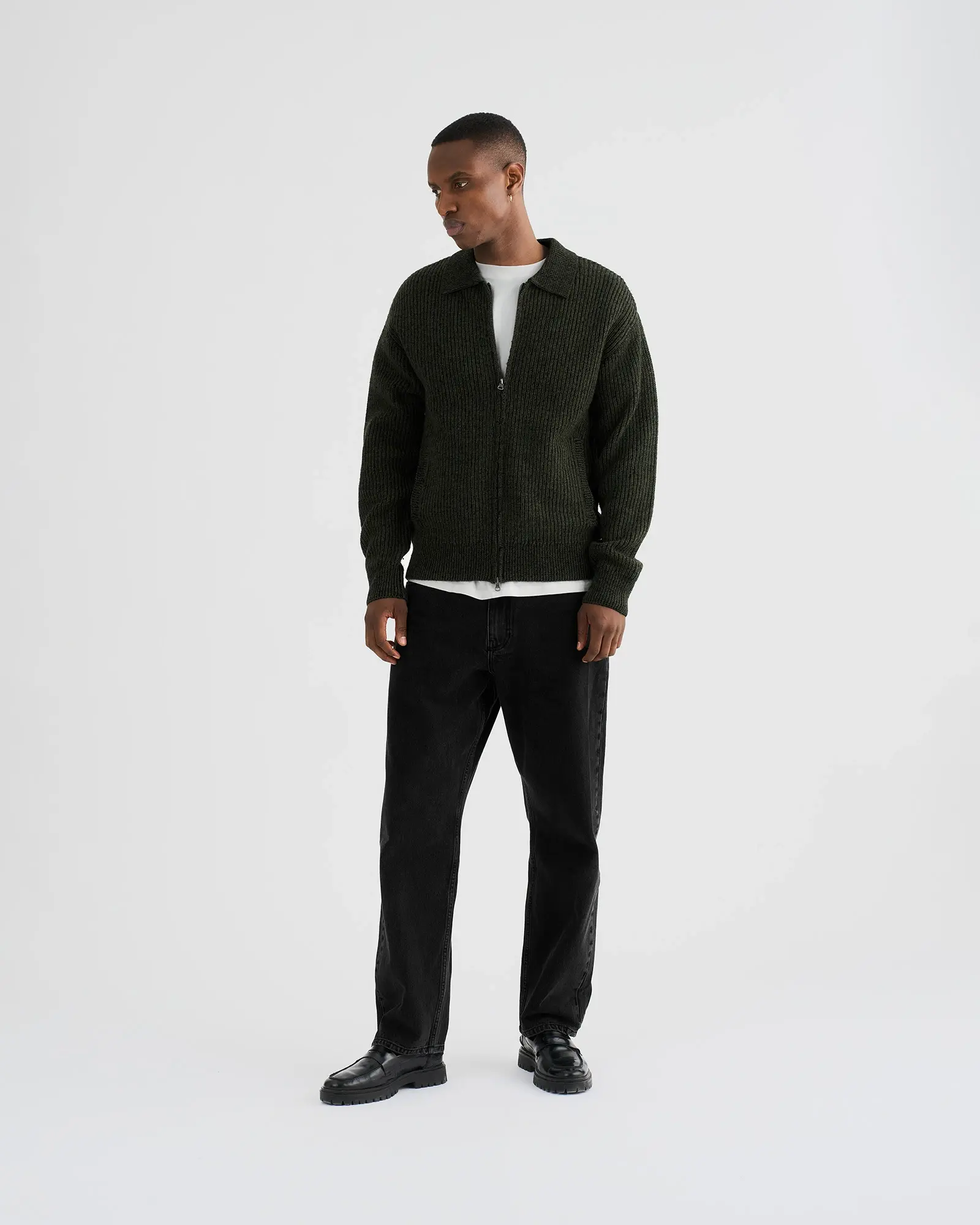 Resterods Floyd Cardigan 6208-Green