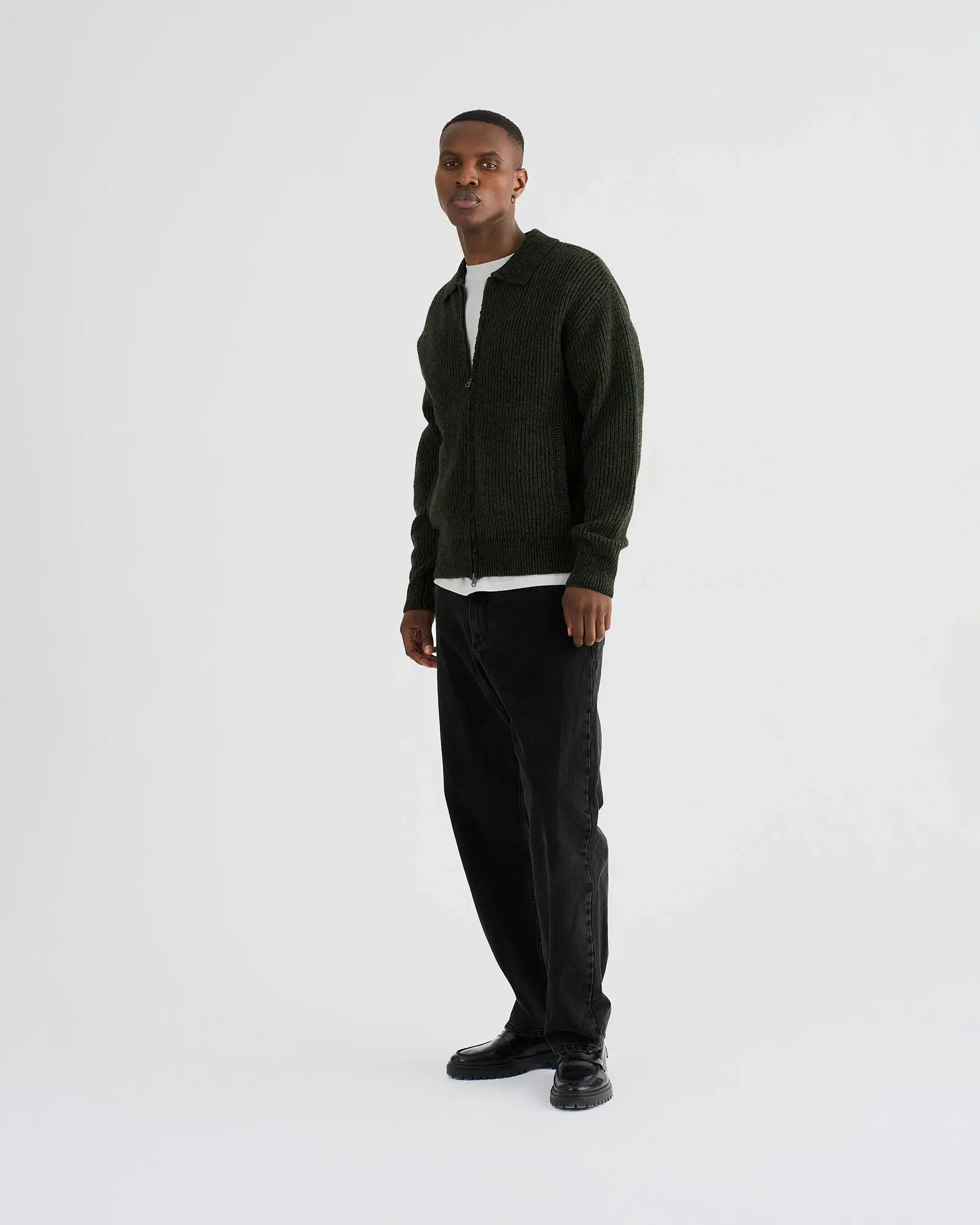 Resterods Floyd Cardigan 6208-Green
