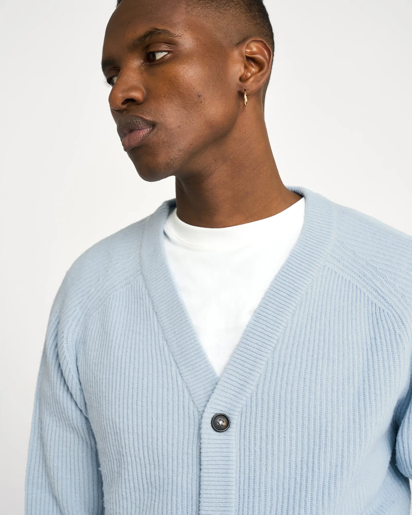 Resterods Kyle Cardigan Knit 22-Blue