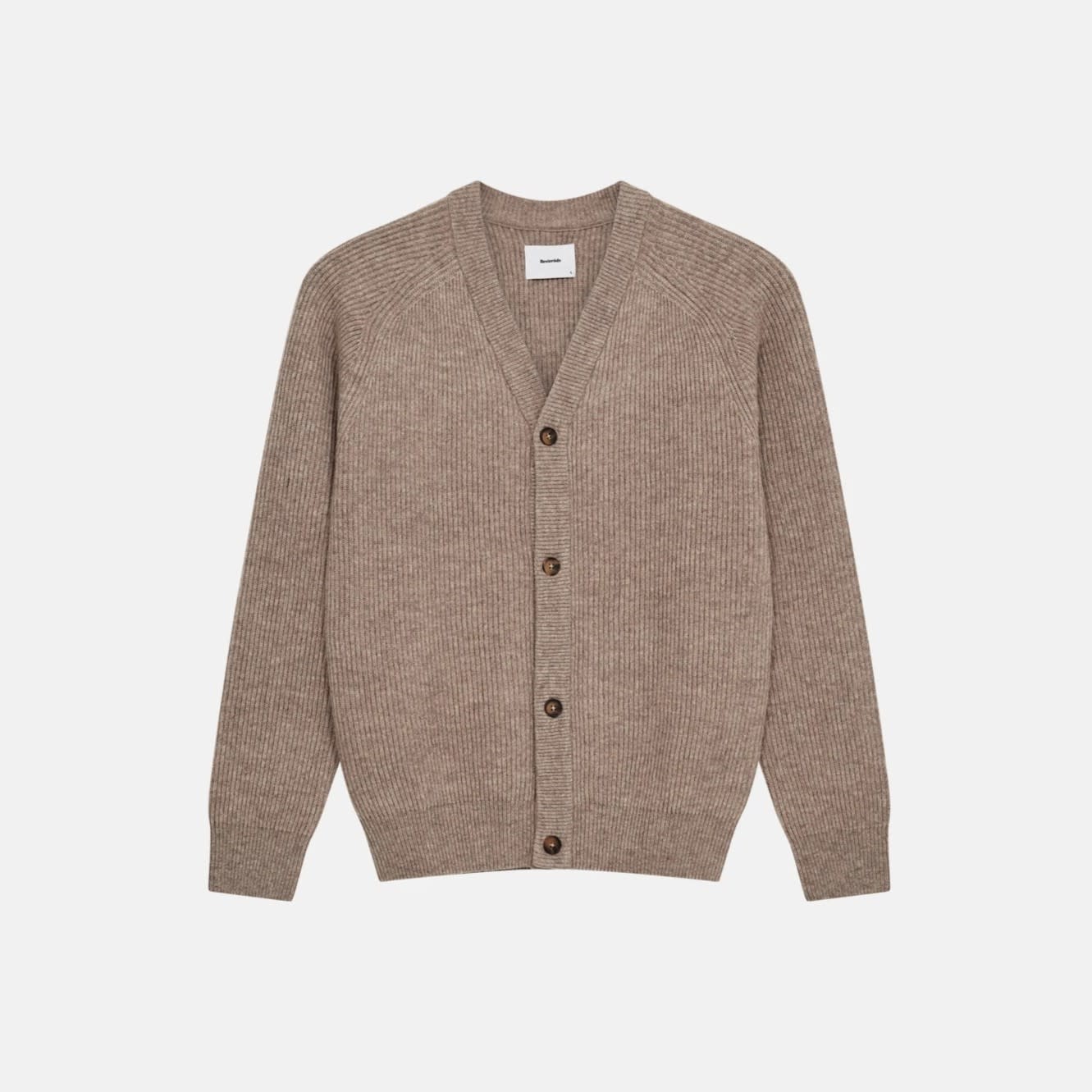 Resterods Kyle Cardigan Knit 85-Sand