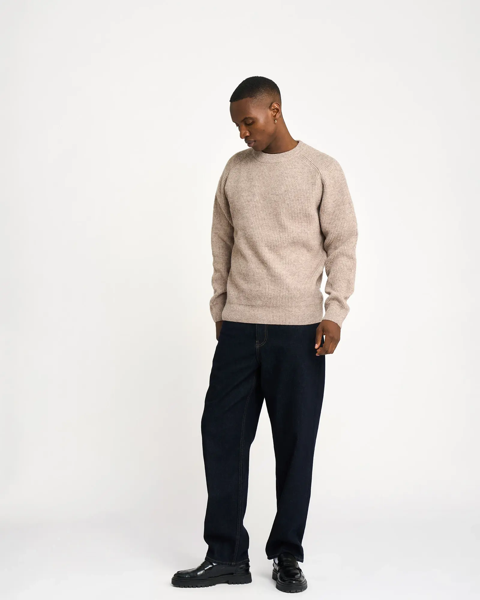 Resterods Michael Pullover Knit 85-Sand