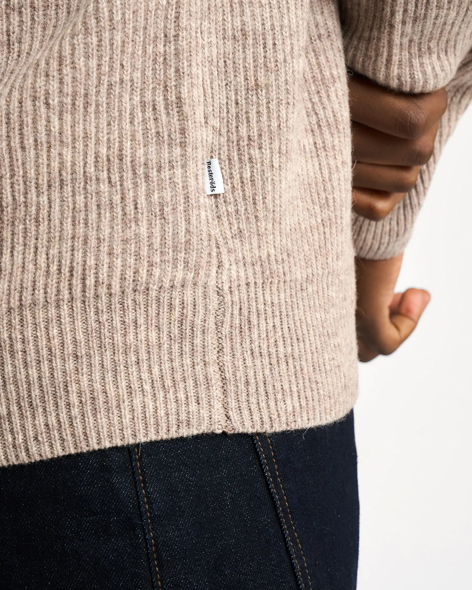 Resterods Michael Pullover Knit 85-Sand