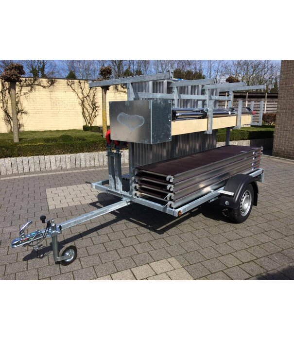 EuroScaffold Euroscaffold Rollgerüst Original 135x250 - 14 m mit Anhänger