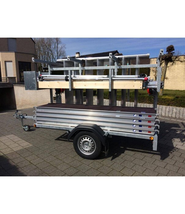 EuroScaffold Euroscaffold Rollgerüst Original 135x250 - 14 m mit Anhänger