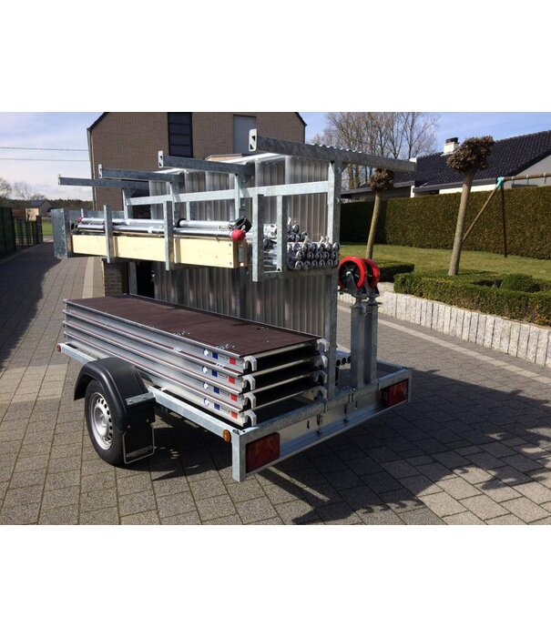 EuroScaffold Euroscaffold Rollgerüst Original 135x250 - 14 m mit Anhänger