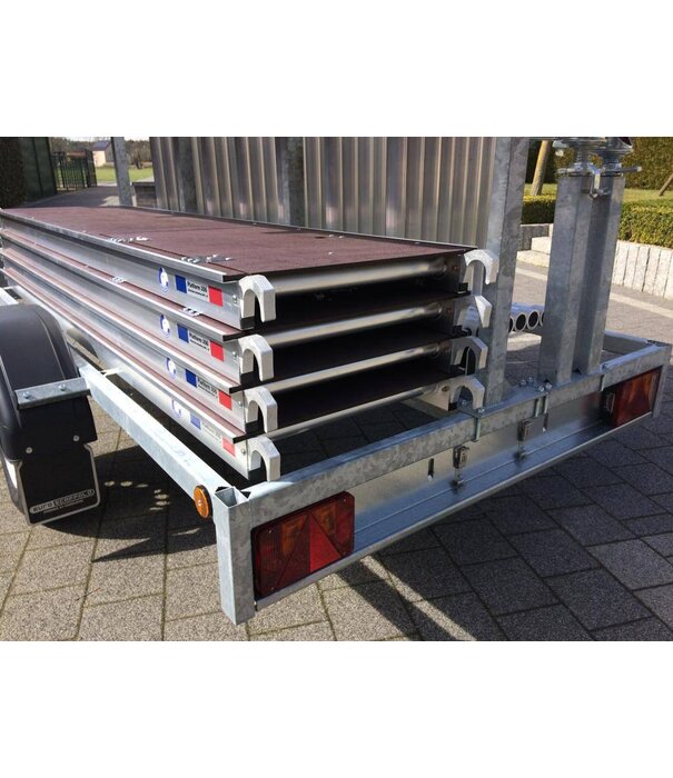 EuroScaffold Euroscaffold Rollgerüst Original 135x250 - 14 m mit Anhänger