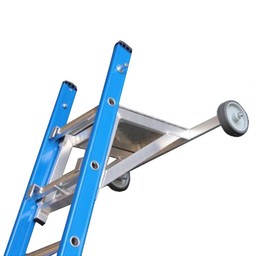 ASC Ladder wandafstandshouder aluminium met traanplaat