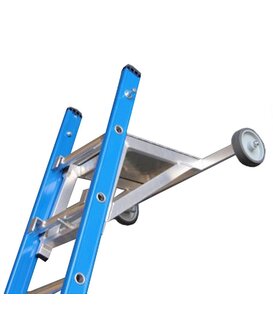 Ladder wandafstandshouder aluminium met traanplaat