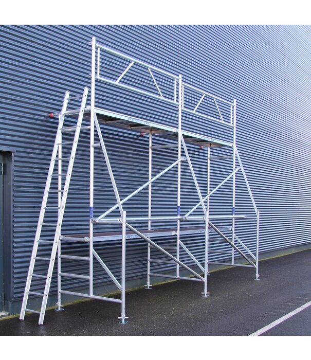 ASC ASC échafaudage de rénovation 1,35 x 6,1 x 5 m hauteur de travail