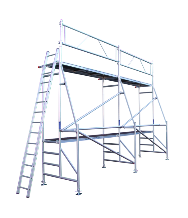 ASC ASC échafaudage de rénovation 1,35 x 6,1 x 5 m hauteur de travail