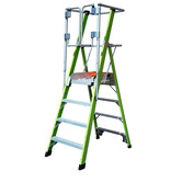 Little Giant Safety Cage Podestleiter GFK 4 Stufen