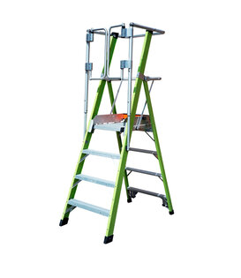 Little Giant Safety Cage Podestleiter GFK 4 Stufen