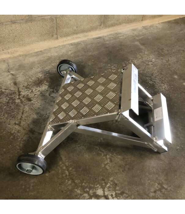 ASC ASC ladder wandafstandhouder aluminium met platform