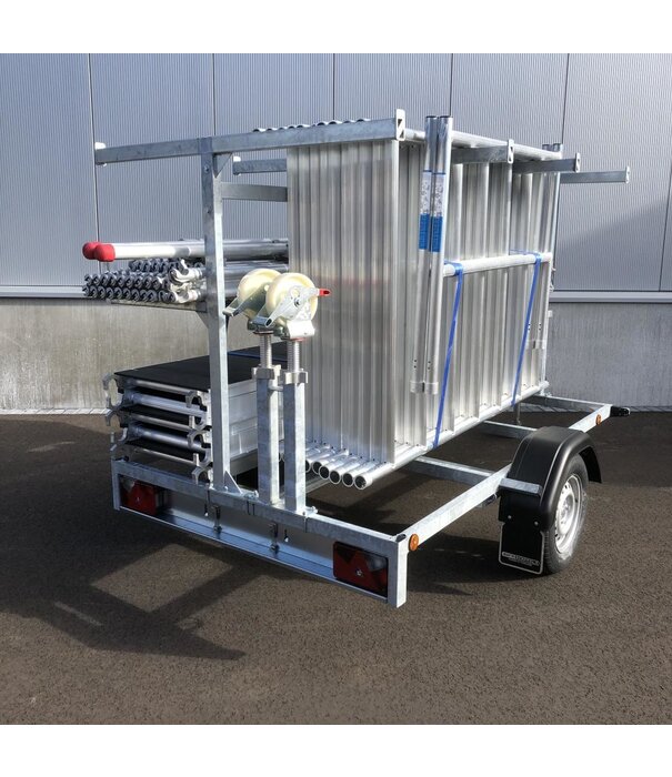 EuroScaffold Euroscaffold Rollgerüst Original 135x250 - 12 m mit Anhänger