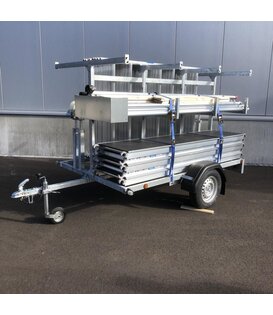 Euroscaffold Rollgerüst Original 135x250 - 12 m mit Anhänger