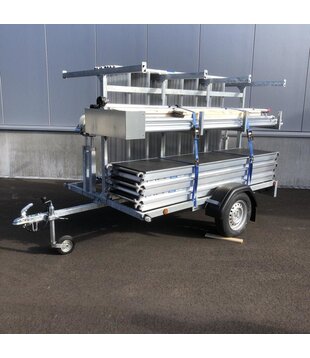 Euroscaffold PRO Rollgerüst 135x250 - 12 m mit Anhänger