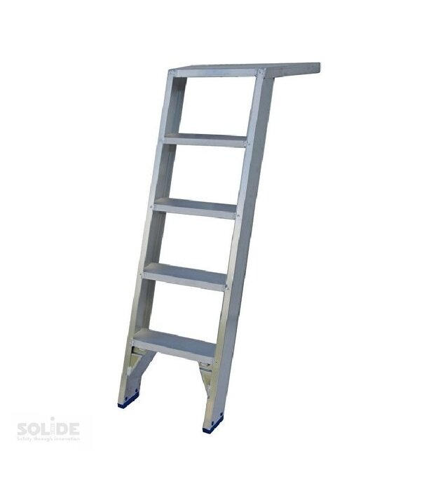 Solide Escabeau de plâtrier jointoyeur 5 marches Solide