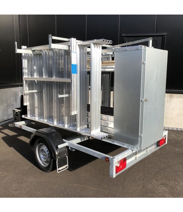 EuroScaffold Échafaudage roulant EuroScaffold Original 135x250 - 8 m + remorque fermée