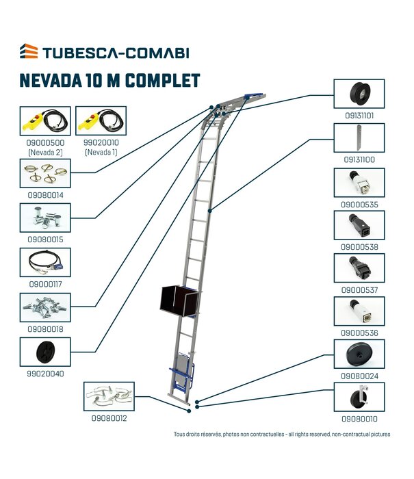 Tubesca - Comabi Bauaufzug Nevada 10 m mit Knickstück