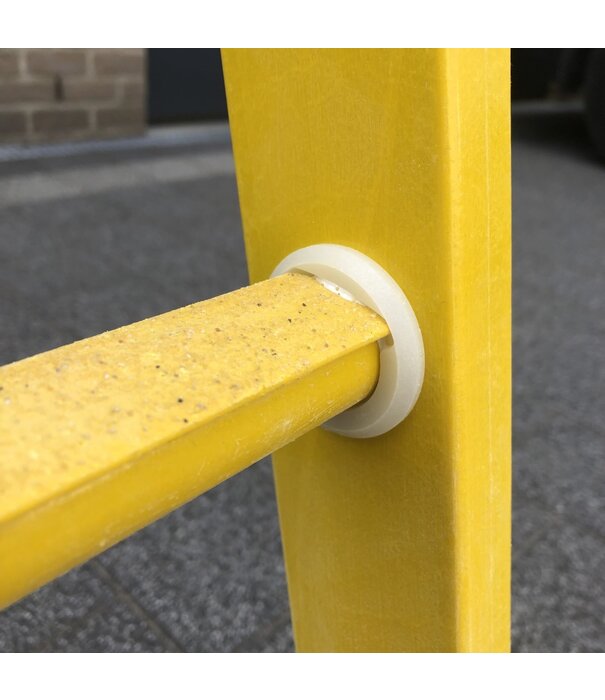 Staltor Staltor Kunststoff-Schiebeleiter Fiberglas 2x6 Sprossen mit Traverse