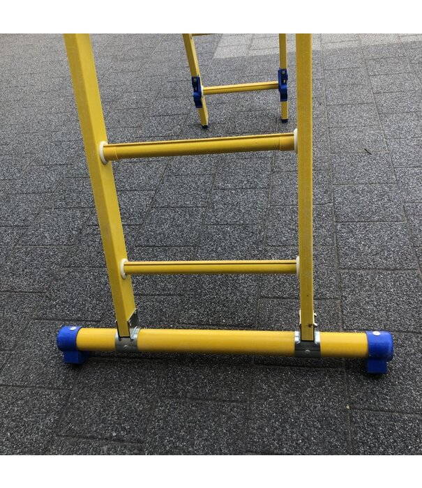 Staltor Staltor Kunststoff-Schiebeleiter Fiberglas 2x6 Sprossen mit Traverse