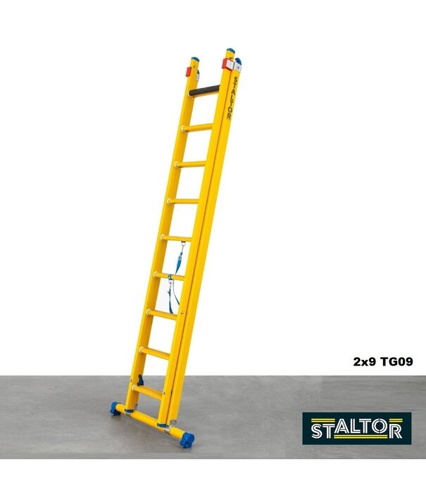 Staltor Schiebeleiter Fiberglas GFK 2x6 Sprossen